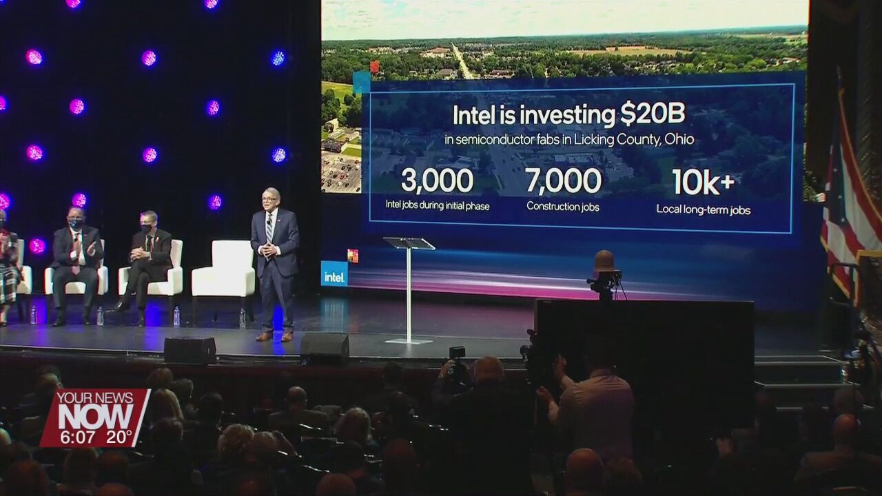 Intel will invest $20 billion in Ohio to build computer chip factories